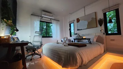 Modern Zen Houses Soft mattress 900 Mbps 10min beach – 照片 7