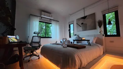 Modern Zen Houses Soft mattress 900 Mbps 10min beach – 照片 8