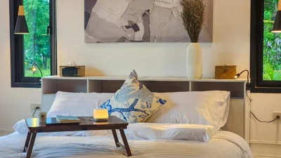 一卧室房屋 — Modern Zen Houses Soft mattress 900 Mbps 10min beach